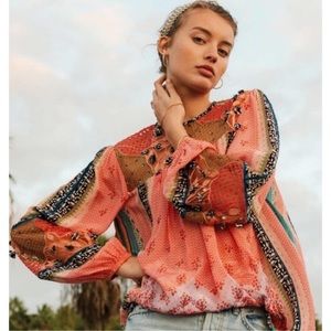 Anthropologie Bhanuni by Jyoti Rosario Embroidered Blouse